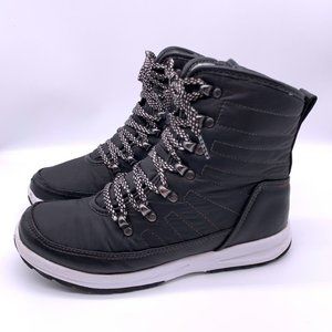 Womens Khombu Thermal Boots Black Sz 7M